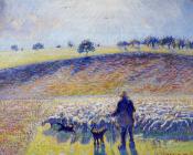 卡米耶毕沙罗 - Shepherd and Sheep